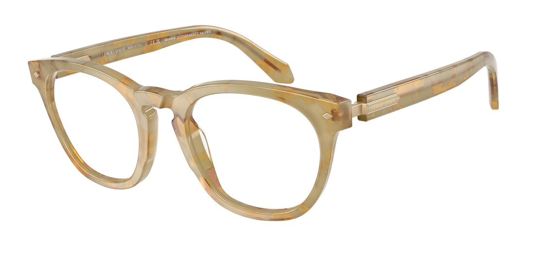 Brillen giorgio armani ar7284 6300 havana round masculino größe 52mm - Hauptansicht