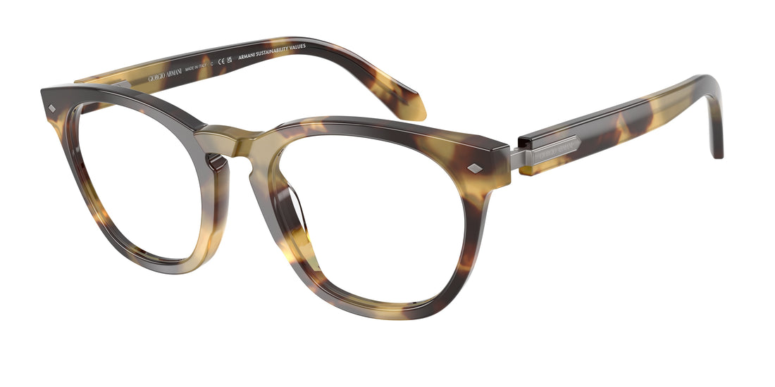 Brillen giorgio armani ar7284 6301 havana round masculino größe 50mm - Hauptansicht