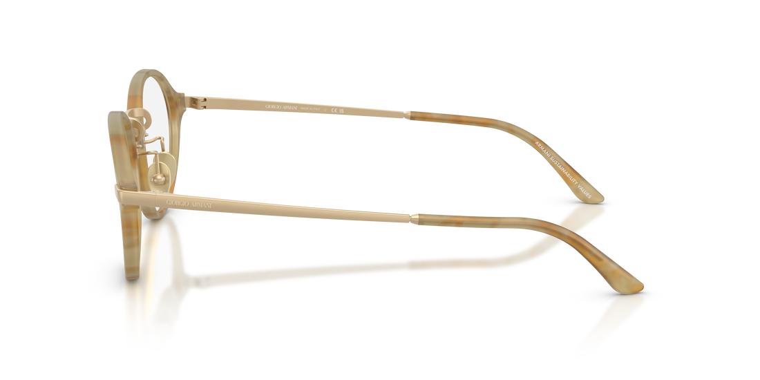 Occhiali da vista giorgio armani ar7287 6300 beige pantos masculino taglia 48mm - Vista dettagliata