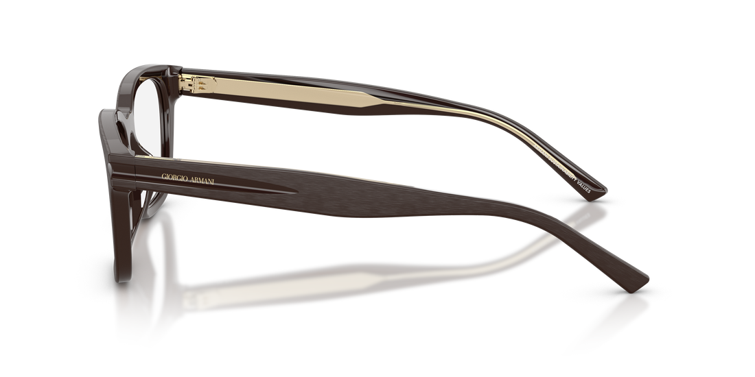Occhiali da vista giorgio armani ar7288u 6402 marron pillow unisex taglia 53mm - Vista dettagliata