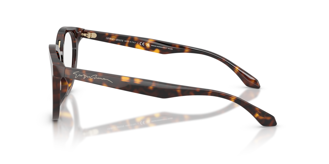 Occhiali da vista giorgio armani ar7289u 6124 havana round femenino taglia 49mm - Vista dettagliata