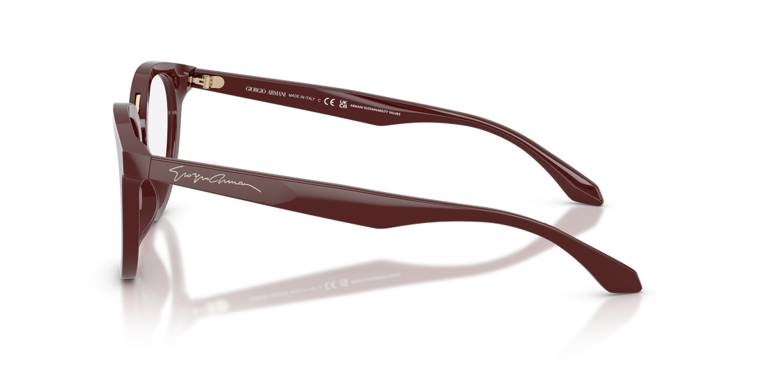 Occhiali da vista giorgio armani ar7289u 6399 violeta round femenino taglia 49mm - Vista dettagliata