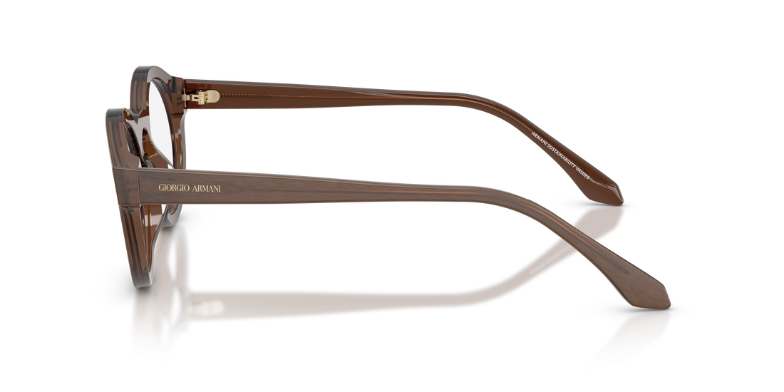 Occhiali da vista giorgio armani ar7292u 6394 marron pantos unisex taglia 45mm - Vista dettagliata