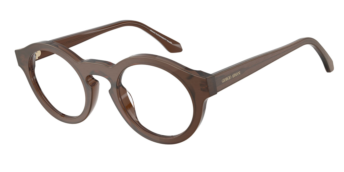 Occhiali da vista giorgio armani ar7292u 6394 marron pantos unisex taglia 47mm - Vista principale