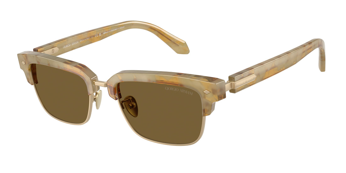Occhiali da sole giorgio armani ar8243 630073 havana rectangular masculino taglia 52mm - Vista principale