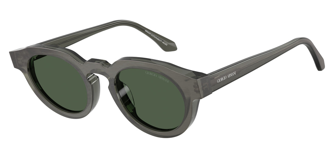 Lunettes de soleil giorgio armani ar8255u 639671 verde round unisex taille 47mm - Vue principale