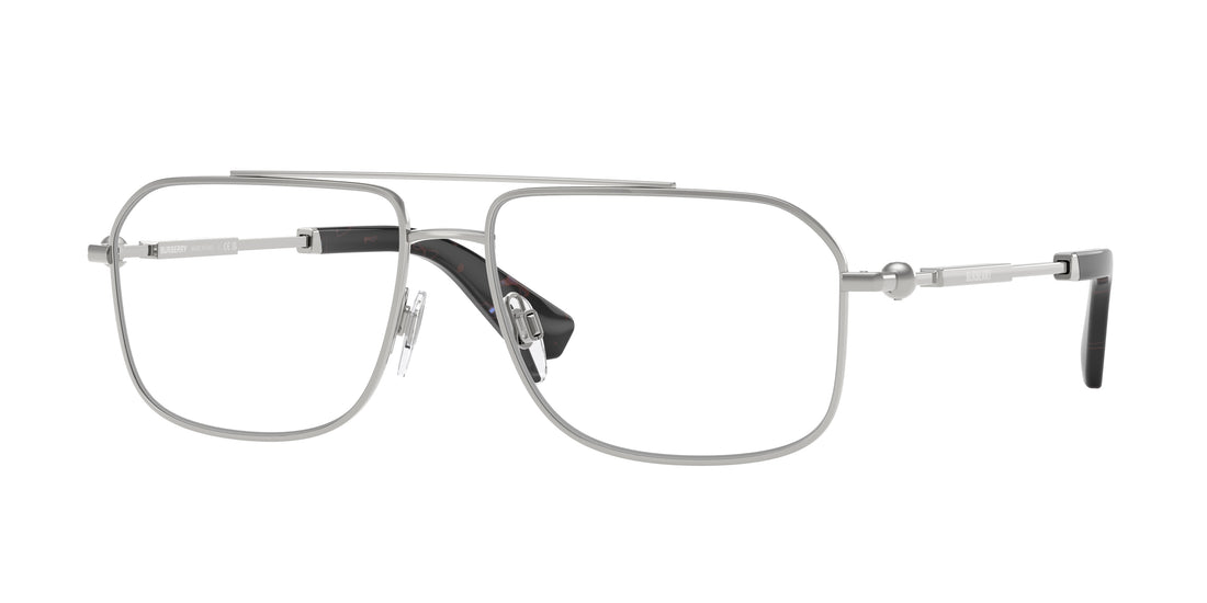 Occhiali da vista burberry be1391 1005 plateado rectangular masculino taglia 58mm - Vista principale