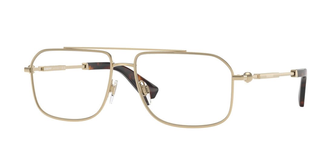 Occhiali da vista burberry be1391 1109 oro rectangular masculino taglia 58mm - Vista principale