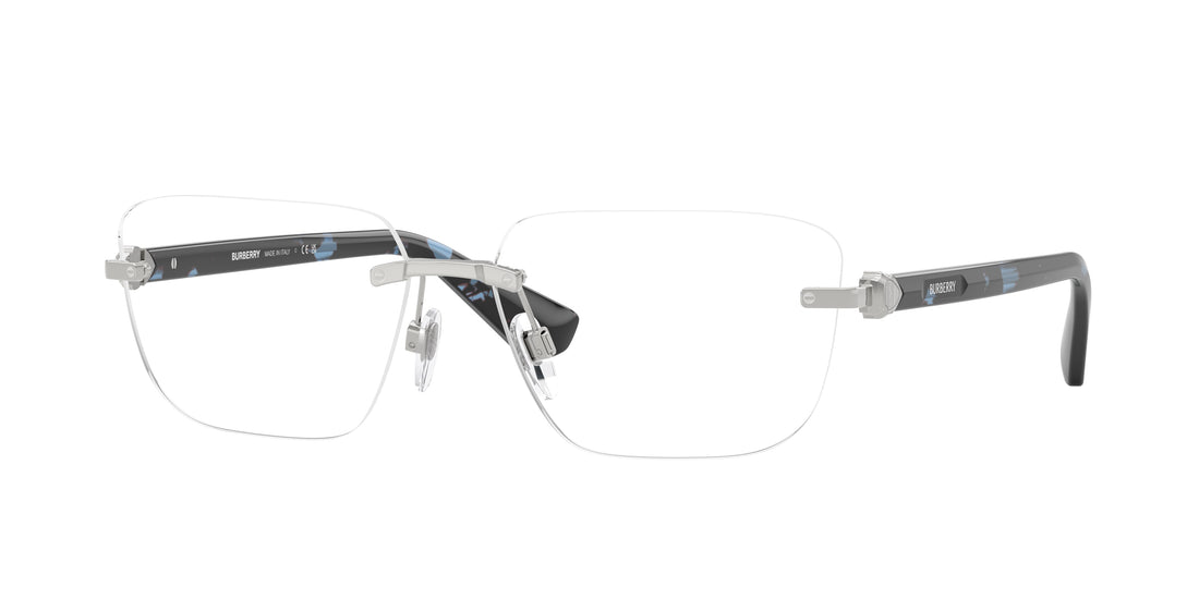 Occhiali da vista burberry be1392 1005 plateado rectangular masculino taglia 58mm - Vista principale