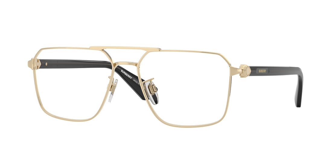 Occhiali da vista burberry be1395d 1355 oro irregular masculino taglia 56mm - Vista principale