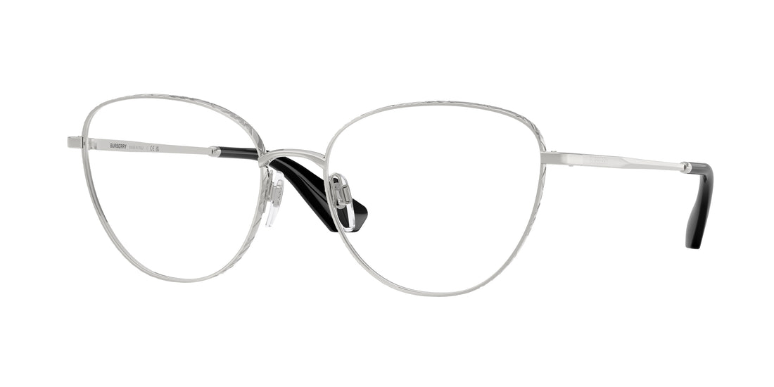 Occhiali da vista burberry be1398 1005 plateado cat eye femenino taglia 56mm - Vista principale