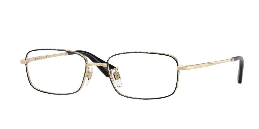Lunettes de vue burberry be1402d 1326 negro rectangular masculino taille 55mm - Vue principale