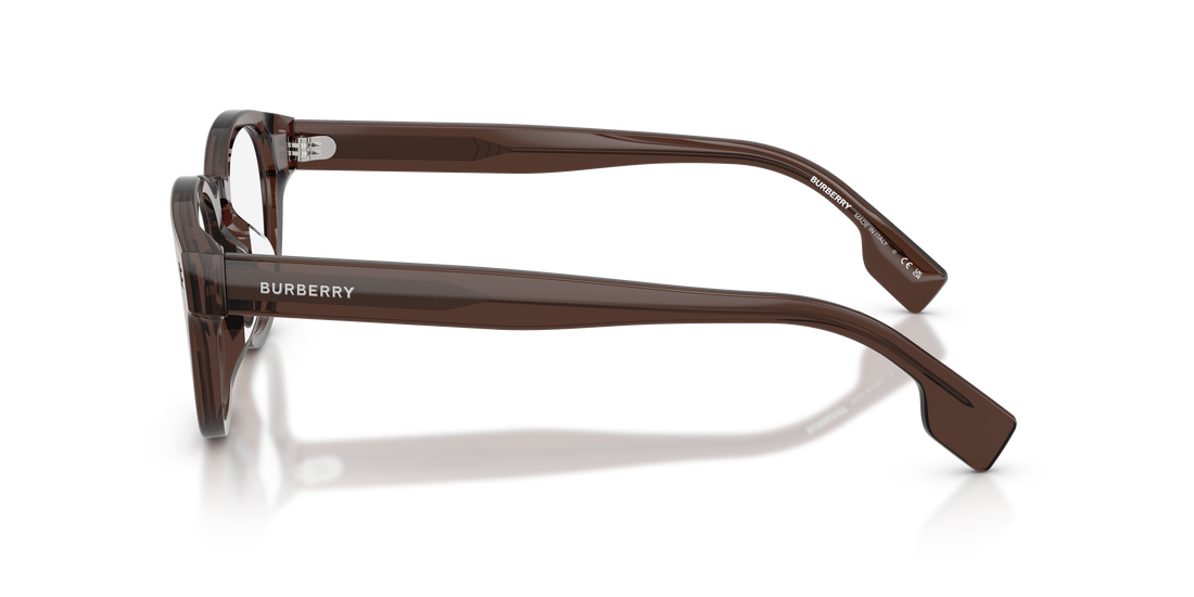 Occhiali da vista burberry be2382d aubrey 4116 marron round masculino taglia 49mm - Vista dettagliata