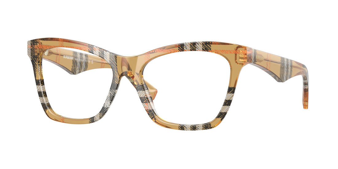Occhiali da vista burberry be2416 4146 marrón cat eye femenino taglia 52mm - Vista principale