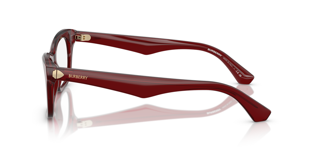 Occhiali da vista burberry be2422 4128 rojo rectangular femenino taglia 50mm - Vista dettagliata