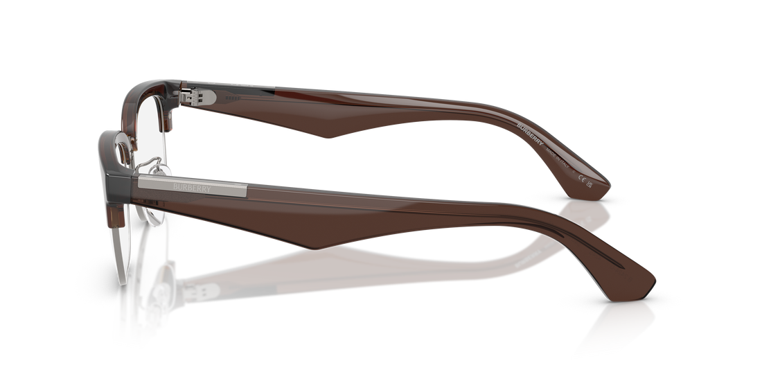 Lunettes de vue burberry be2424d 4245 marron rectangular masculino taille 54mm - Vue détaillée