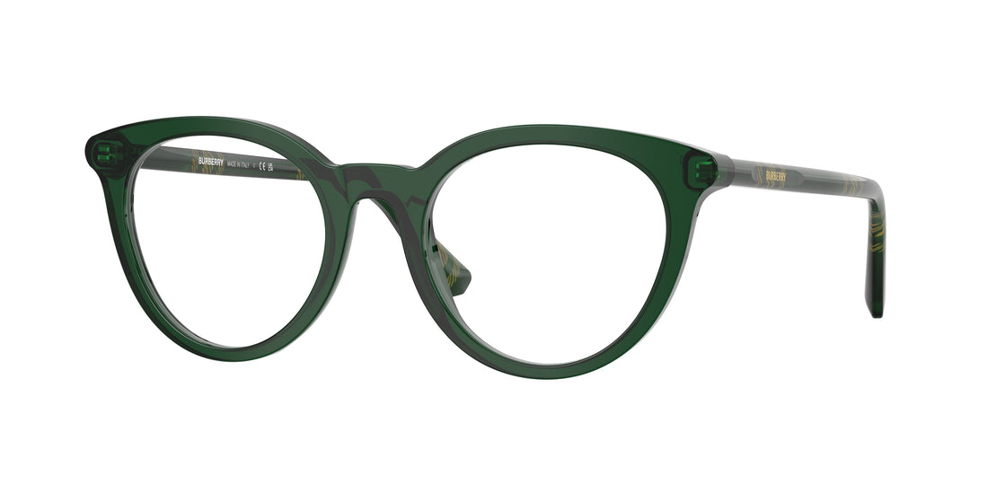 Occhiali da vista burberry be2429 4162 verde round femenino taglia 48mm - Vista principale