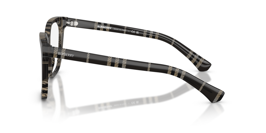 Brillen burberry be2438 4199 gris square femenino größe 53mm - Detailansicht