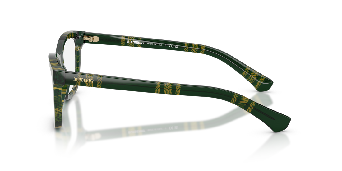 Occhiali da vista burberry be2440 4169 verde rectangular femenino taglia 52mm - Vista dettagliata