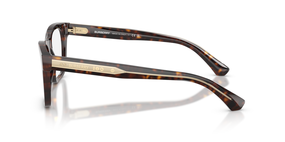 Occhiali da vista burberry be2445 4205 marron square masculino taglia 52mm - Vista dettagliata