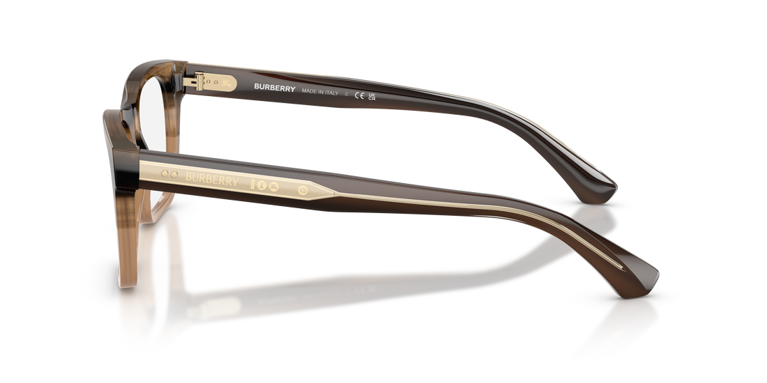 Brillen burberry be2445 4207 beige square masculino größe 52mm - Detailansicht