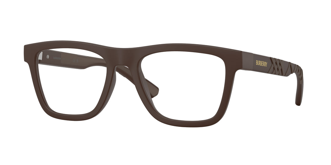 Lunettes de vue burberry be2452u 4234 marron rectangular masculino taille 51mm - Vue principale