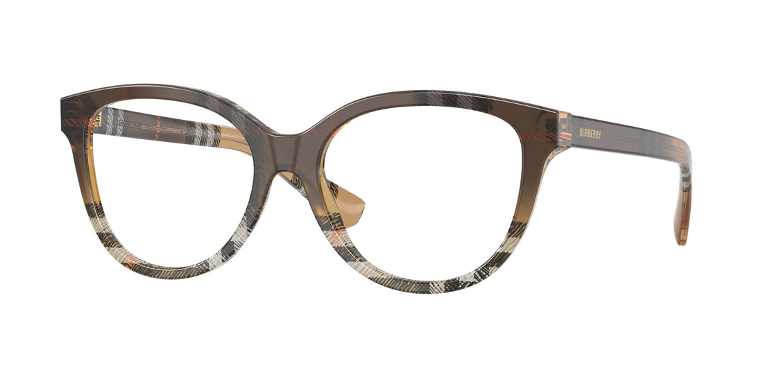Óculos graduados burberry be2456 4202 marron cat eye femenino tamanho 52mm - Vista principal