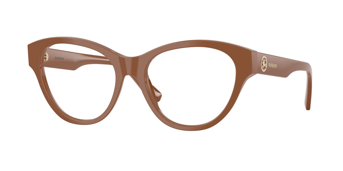 Óculos graduados burberry be2458 4222 marron cat eye femenino tamanho 52mm - Vista principal