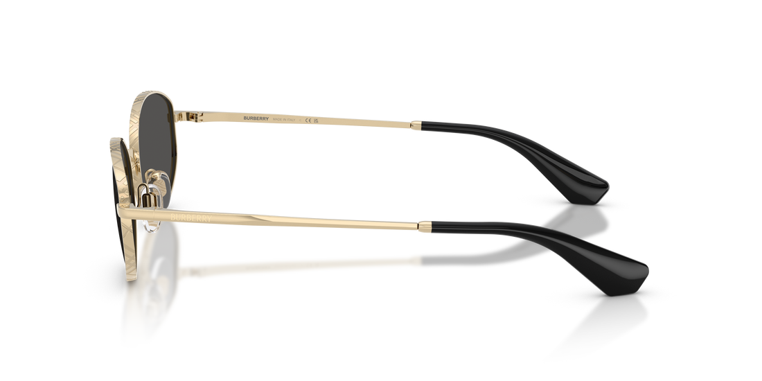 Óculos de sol burberry be3169 110987 dorado oval femenino tamanho 55mm - Vista de detalhe