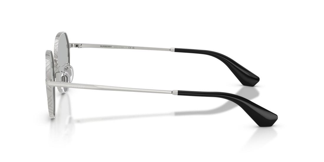 Occhiali da sole burberry be3173d 100587 plateado round unisex taglia 51mm - Vista dettagliata