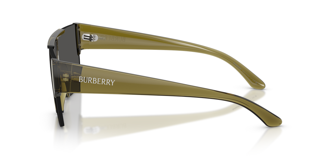 Occhiali da sole burberry be4291 424687 verde rectangular masculino taglia 38mm - Vista dettagliata