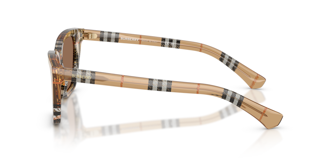 Óculos de sol burberry be4468 416373 marron cat eye femenino tamanho 54mm - Vista de detalhe