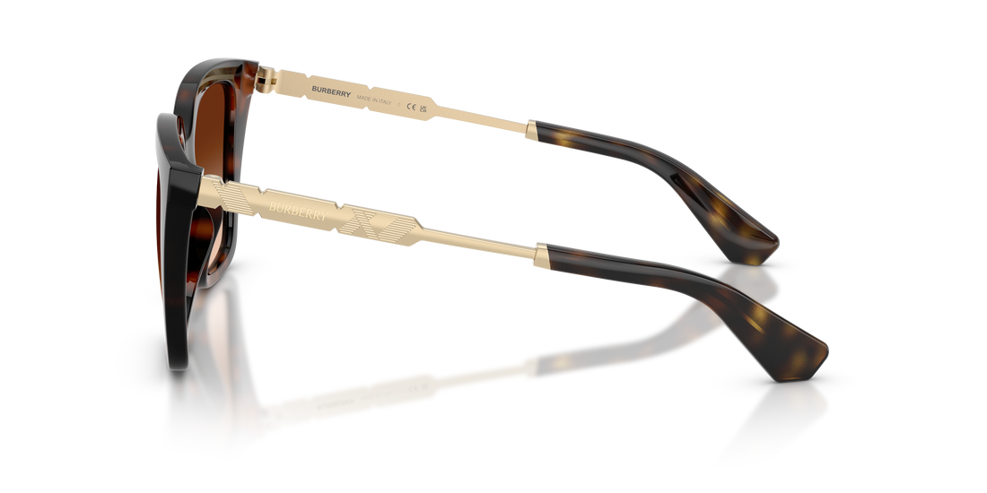 Occhiali da sole burberry be4473u 300274 marron square femenino taglia 52mm - Vista dettagliata