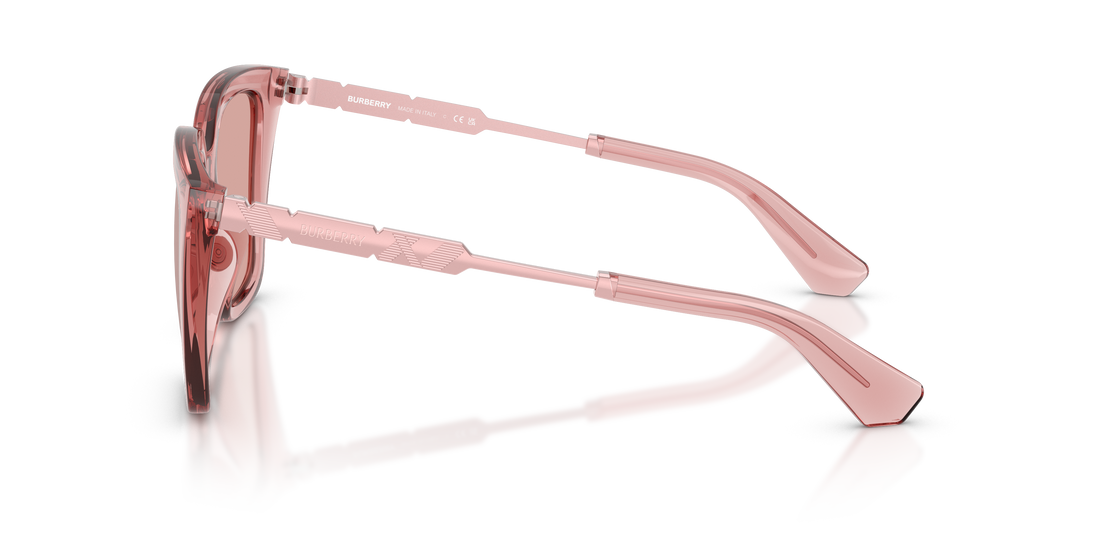 Óculos de sol burberry be4473u 41969l rosa square femenino tamanho 52mm - Vista de detalhe