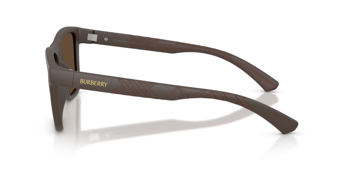 Óculos de sol burberry be4482u 423473 marron square masculino tamanho 55mm - Vista de detalhe