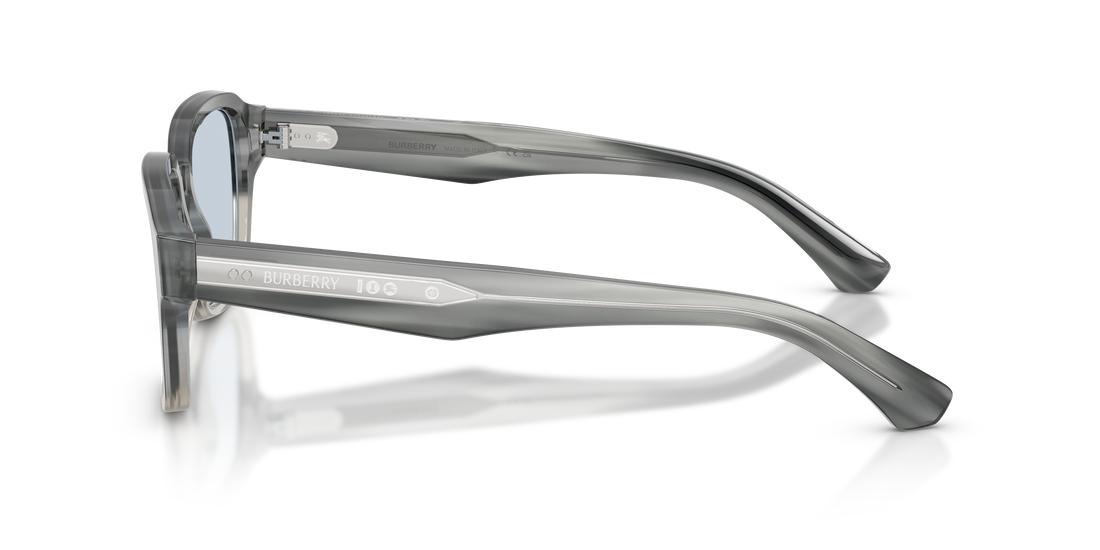 Óculos de sol burberry be4484 420872 gris square masculino tamanho 53mm - Vista de detalhe