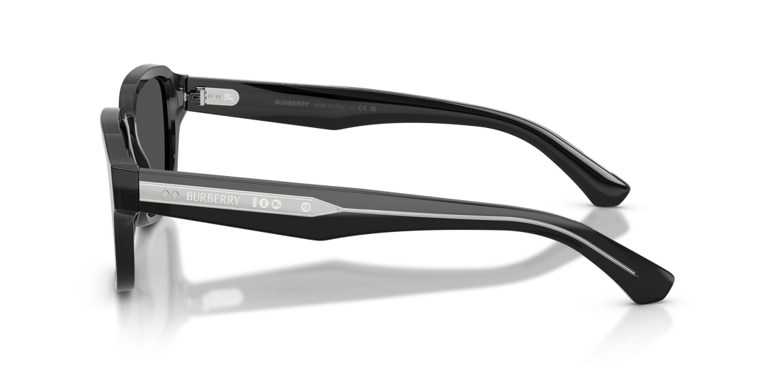 Óculos de sol burberry be4484 421187 gris square masculino tamanho 53mm - Vista de detalhe