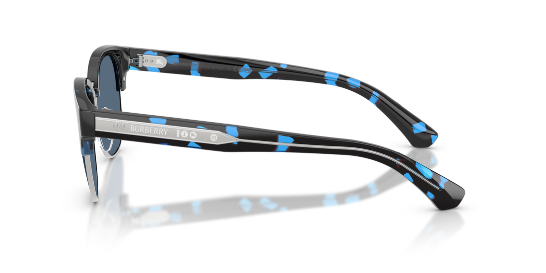 Óculos de sol burberry be4485 422480 azul round masculino tamanho 52mm - Vista de detalhe