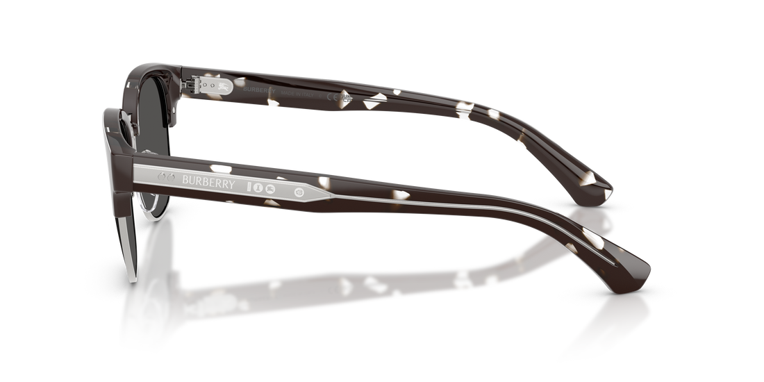 Óculos de sol burberry be4485 422587 negro round masculino tamanho 52mm - Vista de detalhe