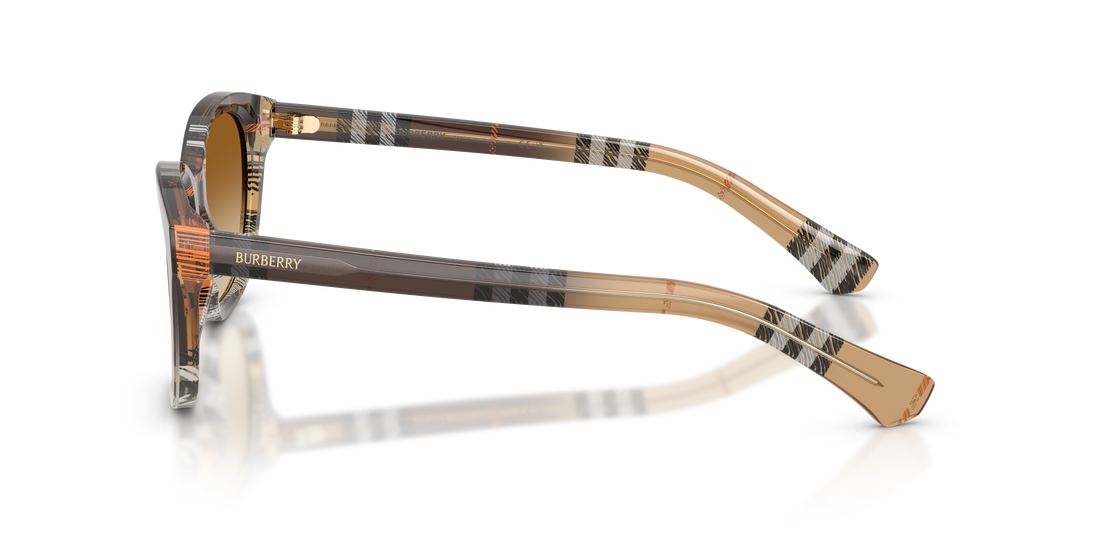 Óculos de sol burberry be4486 420213 marron rectangular femenino tamanho 54mm - Vista de detalhe