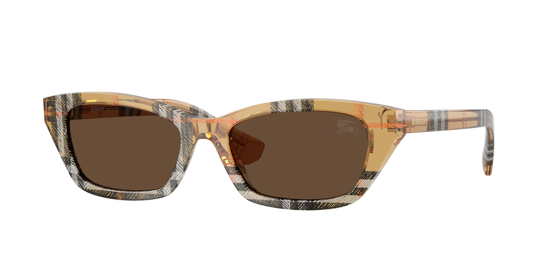 Óculos de sol burberry be4488 416373 marron rectangular femenino tamanho 52mm - Vista principal
