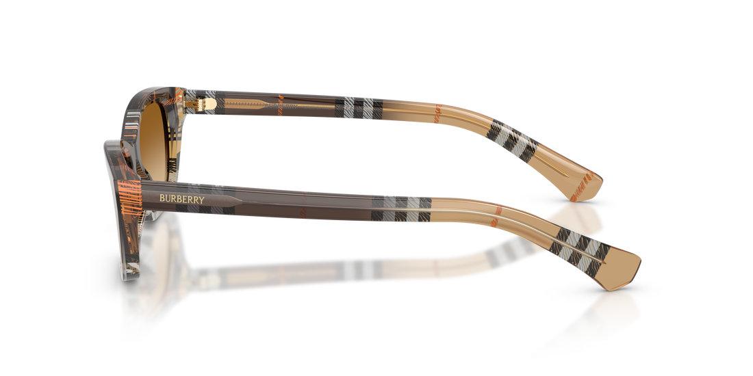 Óculos de sol burberry be4488 420213 marron rectangular femenino tamanho 52mm - Vista de detalhe