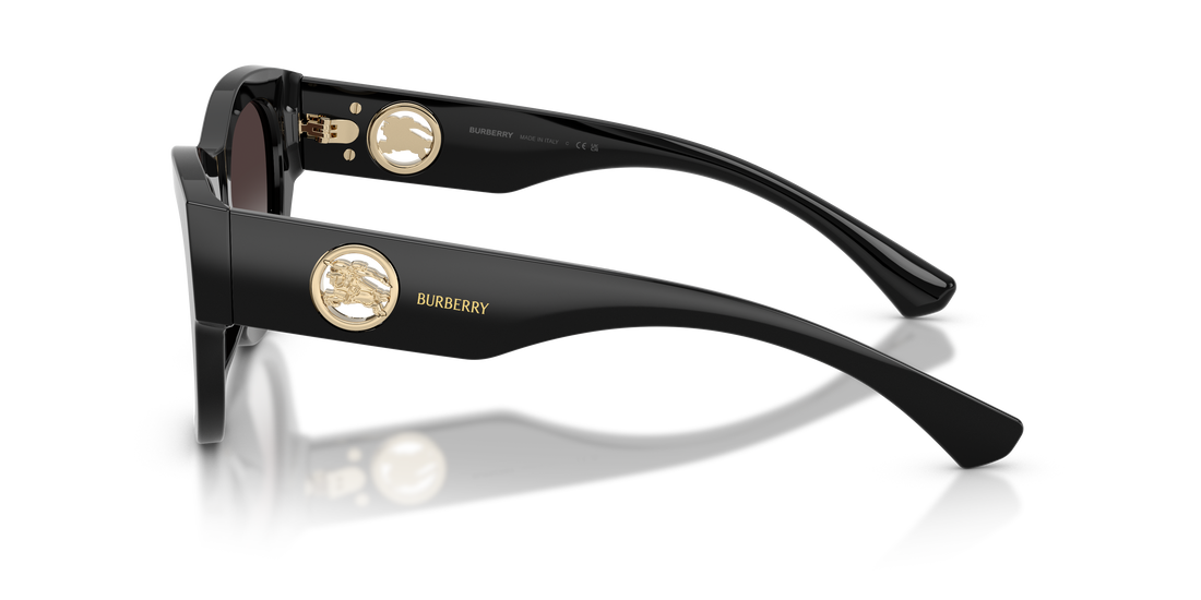 Óculos de sol burberry be4491 30018g negro round femenino tamanho 52mm - Vista de detalhe