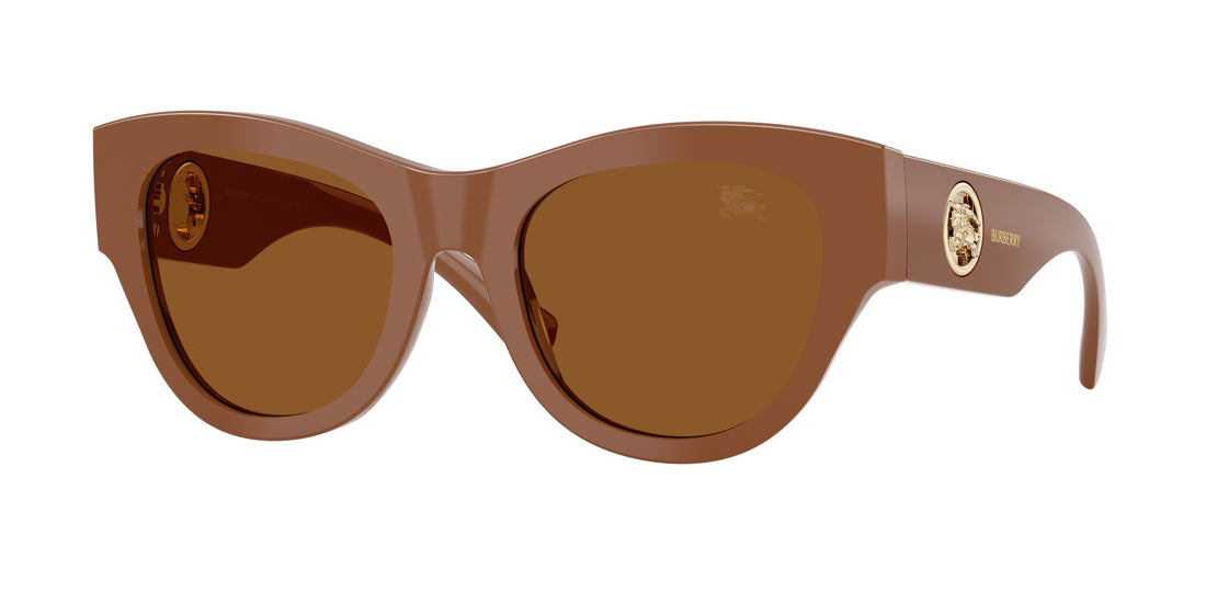 Óculos de sol burberry be4491 422273 marron round femenino tamanho 52mm - Vista principal