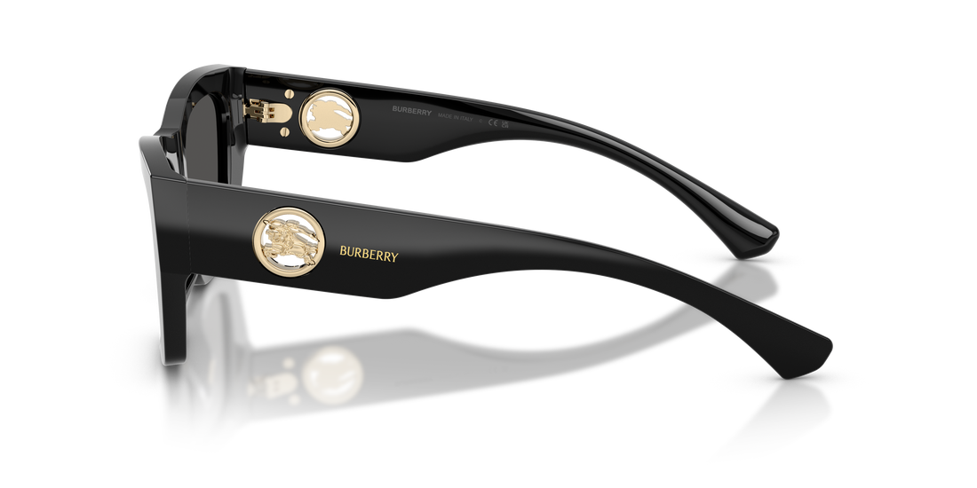 Óculos de sol burberry be4492 300187 negro cat eye femenino tamanho 54mm - Vista de detalhe