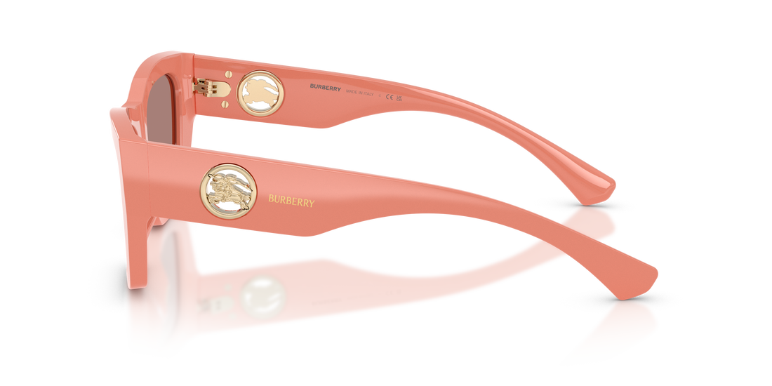 Óculos de sol burberry be4492 421973 rosa cat eye femenino tamanho 54mm - Vista de detalhe