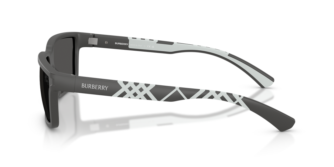 Occhiali da sole burberry be4495d 423387 gris rectangular masculino taglia 61mm - Vista dettagliata