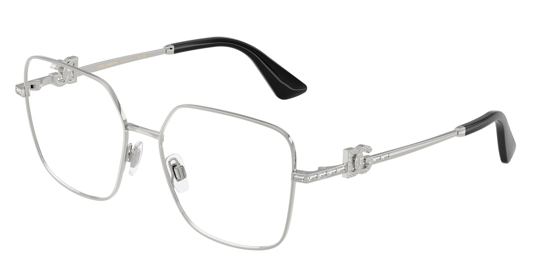 Prescription glasses dolce & gabbana dg1367b 05 plateado square femenino size 54mm - Main view