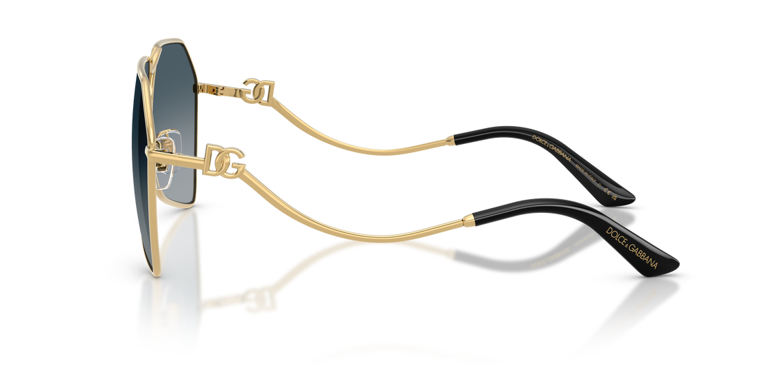 Occhiali da sole dolce & gabbana dg2326 02/79 dorado pilot femenino taglia 62mm - Vista dettagliata