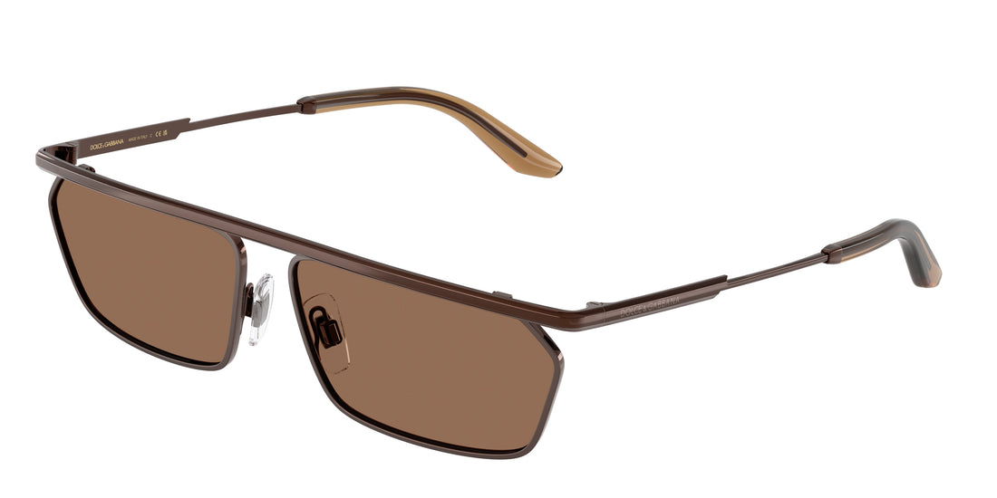 Occhiali da sole dolce & gabbana dg2327 133673 marron rectangular masculino taglia 60mm - Vista principale